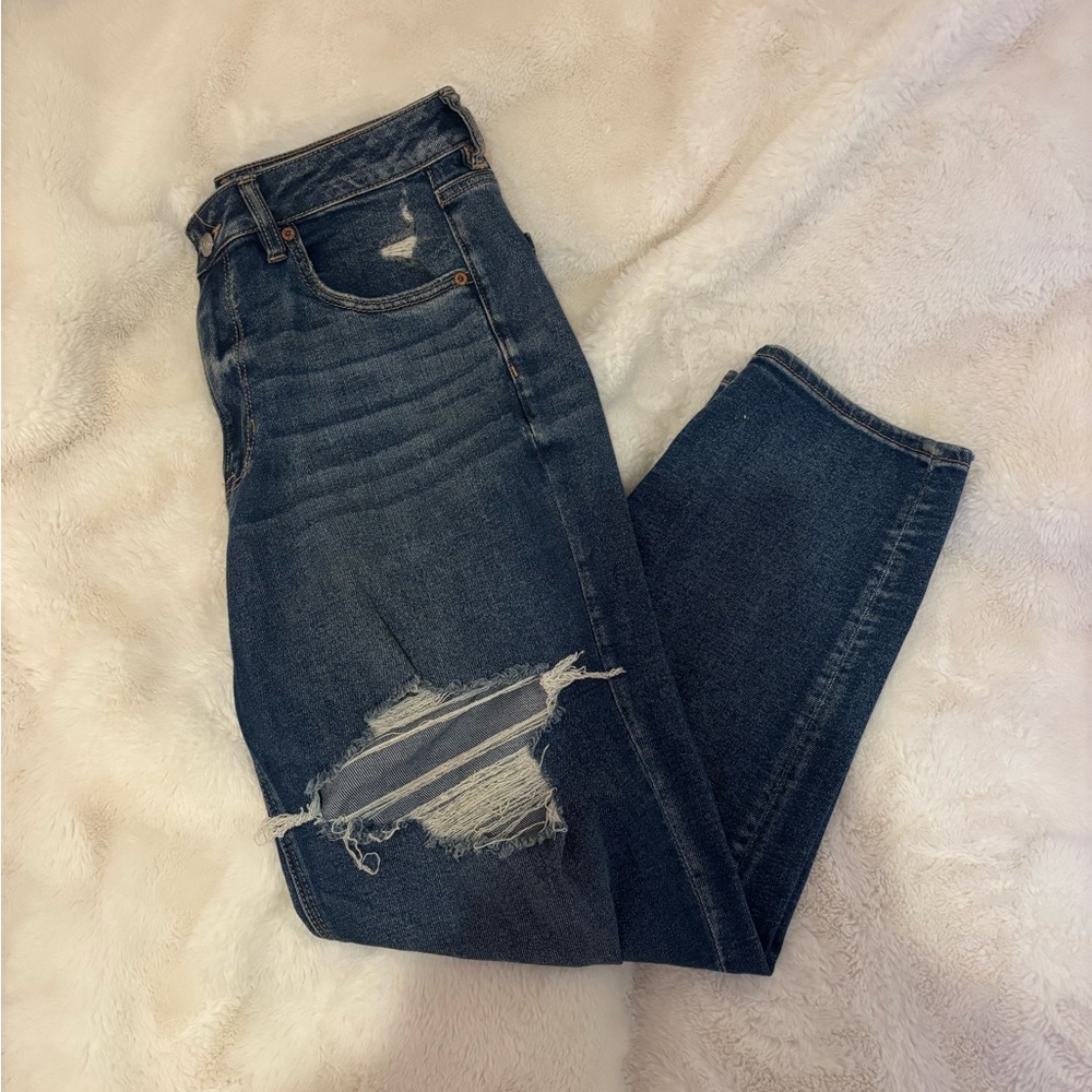 American Eagle Blue Distressed Women Jeans